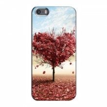 Чехлы для любимой на iPhone 5 / 5s / SE (VPrint) Дерево в виде сердца - купить на Floy.com.ua