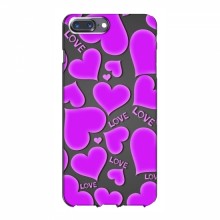 Чехлы для любимой на iPhone 7 Plus (VPrint) Pink hearts - купить на Floy.com.ua