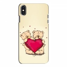 Чехлы для любимой на iPhone Xs (VPrint) Медвежонки - купить на Floy.com.ua