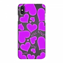 Чехлы для любимой на iPhone Xs Max (VPrint) Pink hearts - купить на Floy.com.ua