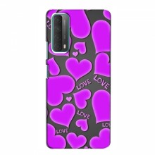 Чехлы для любимой на Huawei P Smart 2021 (VPrint) Pink hearts - купить на Floy.com.ua
