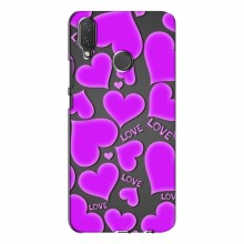 Чехлы для любимой на Huawei P Smart Plus (VPrint) Pink hearts - купить на Floy.com.ua