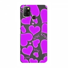 Чехлы для любимой на Infinix Hot 10 Lite (VPrint) Pink hearts - купить на Floy.com.ua
