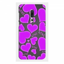 Чехлы для любимой на Meizu 16 Plus (VPrint) Pink hearts - купить на Floy.com.ua