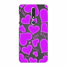 Чехлы для любимой на Nokia 3.1 Plus (VPrint) Pink hearts - купить на Floy.com.ua