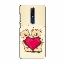 Чехлы для любимой на Nokia 5.1 Plus (X5) (VPrint) Медвежонки - купить на Floy.com.ua