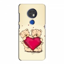 Чехлы для любимой на Nokia 6.2 (2019) (VPrint) Медвежонки - купить на Floy.com.ua