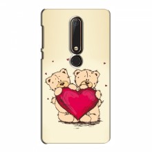 Чехлы для любимой на Nokia 6 2018 (VPrint) Медвежонки - купить на Floy.com.ua