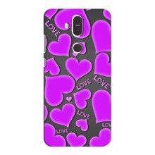 Чехлы для любимой на Nokia 8.1 (VPrint) Pink hearts - купить на Floy.com.ua