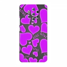 Чехлы для любимой на Nokia 9 Pure View (VPrint) Pink hearts - купить на Floy.com.ua