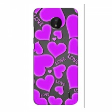 Чехлы для любимой на Nokia C10 (VPrint) Pink hearts - купить на Floy.com.ua
