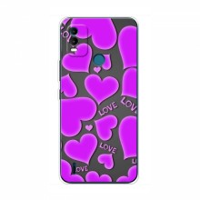 Чехлы для любимой на Nokia C21 Plus (VPrint) Pink hearts - купить на Floy.com.ua