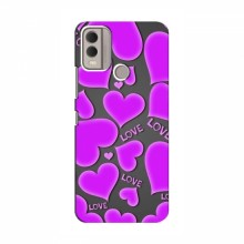 Чехлы для любимой на Nokia C22 (VPrint) Pink hearts - купить на Floy.com.ua