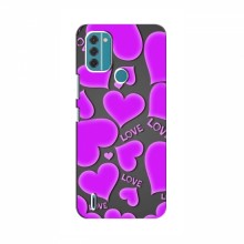 Чехлы для любимой на Nokia C31 (VPrint) Pink hearts - купить на Floy.com.ua