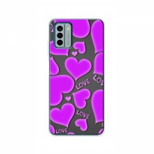 Чехлы для любимой на Nokia G22 (VPrint) Pink hearts - купить на Floy.com.ua