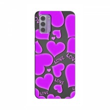 Чехлы для любимой на Nokia G42 (VPrint) Pink hearts - купить на Floy.com.ua