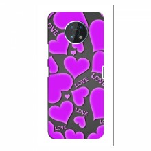Чехлы для любимой на Nokia G50 (VPrint) Pink hearts - купить на Floy.com.ua