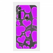 Чехлы для любимой на Motorola MOTO G8 Plus (VPrint) Pink hearts - купить на Floy.com.ua