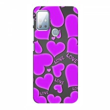 Чехлы для любимой на Motorola Moto G10 (VPrint) Pink hearts - купить на Floy.com.ua