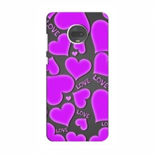 Чехлы для любимой на Motorola MOTO G7 (VPrint) Pink hearts - купить на Floy.com.ua