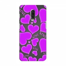 Чехлы для любимой на OnePlus 6T (VPrint) Pink hearts - купить на Floy.com.ua