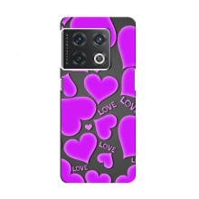 Чехлы для любимой на OnePlus 10 Pro (VPrint) Pink hearts - купить на Floy.com.ua