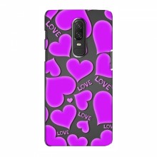 Чехлы для любимой на OnePlus 6 (VPrint) Pink hearts - купить на Floy.com.ua