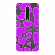 Чехлы для любимой на OnePlus 7 (VPrint) Pink hearts - купить на Floy.com.ua