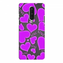 Чехлы для любимой на OnePlus 8 (VPrint) Pink hearts - купить на Floy.com.ua
