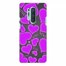 Чехлы для любимой на OnePlus 8 Pro (VPrint) Pink hearts - купить на Floy.com.ua