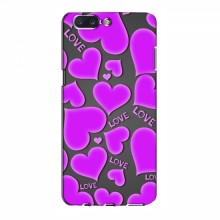 Чехлы для любимой на OnePlus 5 (VPrint) Pink hearts - купить на Floy.com.ua