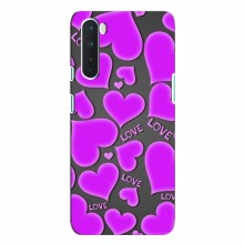 Чехлы для любимой на OnePlus Nord (VPrint) Pink hearts - купить на Floy.com.ua