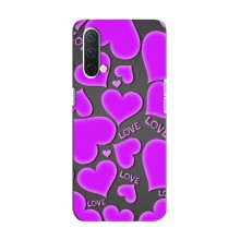 Чехлы для любимой на OnePlus Nord CE 5G (VPrint) Pink hearts - купить на Floy.com.ua