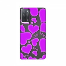 Чехлы для любимой на OPPO A55 (VPrint) Pink hearts - купить на Floy.com.ua