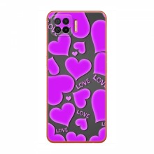 Чехлы для любимой на OPPO A73 (VPrint) Pink hearts - купить на Floy.com.ua