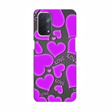 Чехлы для любимой на OPPO a74 (5G) (VPrint) Pink hearts - купить на Floy.com.ua