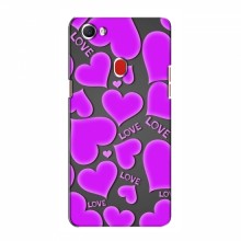 Чехлы для любимой на OPPO F7 (VPrint) Pink hearts - купить на Floy.com.ua