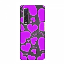 Чехлы для любимой на OPPO Find X2 (VPrint) Pink hearts - купить на Floy.com.ua
