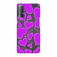 Чехлы для любимой на OPPO Reno 3 Pro (VPrint) Pink hearts - купить на Floy.com.ua