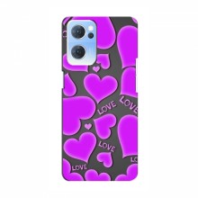 Чехлы для любимой на OPPO Reno 7 5G (VPrint) Pink hearts - купить на Floy.com.ua