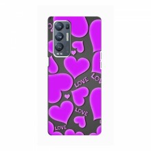 Чехлы для любимой на OPPO Reno5 Pro Plus (5G) (VPrint) Pink hearts - купить на Floy.com.ua