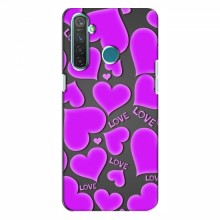 Чехлы для любимой на RealMe 5 (VPrint) Pink hearts - купить на Floy.com.ua