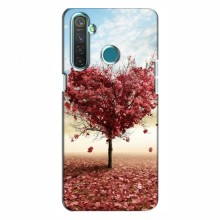 Чехлы для любимой на RealMe 5 Pro (VPrint) Дерево в виде сердца - купить на Floy.com.ua