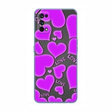 Чехлы для любимой на RealMe 7 (VPrint) Pink hearts - купить на Floy.com.ua