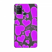 Чехлы для любимой на RealMe 7i (VPrint) Pink hearts - купить на Floy.com.ua