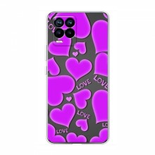 Чехлы для любимой на RealMe 8 (VPrint) Pink hearts - купить на Floy.com.ua