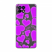 Чехлы для любимой на RealMe 8i (VPrint) Pink hearts - купить на Floy.com.ua