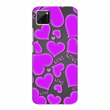 Чехлы для любимой на RealMe C11 (VPrint) Pink hearts - купить на Floy.com.ua