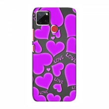 Чехлы для любимой на RealMe C12 (VPrint) Pink hearts - купить на Floy.com.ua
