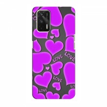 Чехлы для любимой на RealMe GT (VPrint) Pink hearts - купить на Floy.com.ua